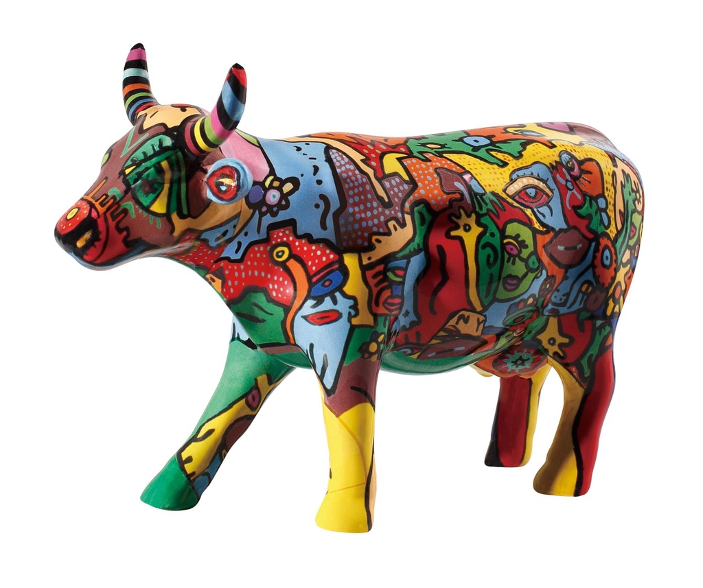 2 CowParade【カウパレード】牛置物MooYorkCelebration Moo York Celebration (medium ceramic) | Cowparade International